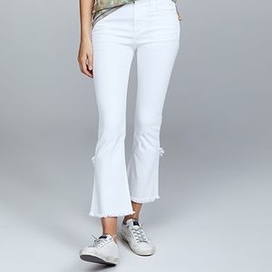 Citizens of Humanity white high rise crop jeans